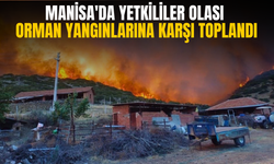 Manisa'da yetkililer olası orman yangınlarına karşı toplandı