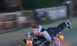 Dünyanın en pahalı uzanması... 200 bin TL ceza yedi, motosikleti bağlandı
