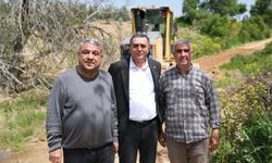 Başkan Şimşek ova yolu çalışmalarını sahada inceledi