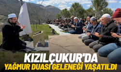 Kızılçukur'da yağmur duası geleneği yaşatıldı