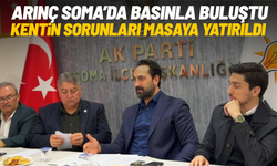 Arınç Soma’da basınla buluştu, kentin sorunları masaya yatırıldı