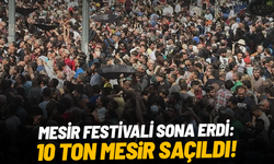 Mesir Festivali sona erdi: 10 ton mesir saçıldı