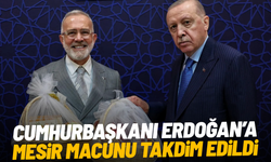 Cumhurbaşkanı Erdoğan’a mesir macunu takdim edildi