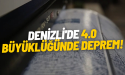 Denizli'de 4.0 büyüklüğünde deprem meydana geldi