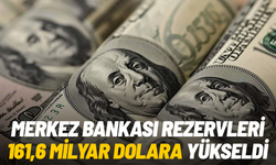 Merkez Bankası rezervleri 161,6 milyar dolara yükseldi