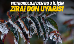 Meteoroloji’den 3 il için zirai don uyarısı