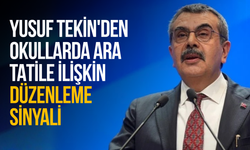 Yusuf Tekin'den okullarda ara tatile ilişkin düzenleme sinyali