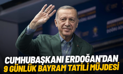 Cumhubaşkanı Erdoğan'dan 9 günlük bayram tatili müjdesi