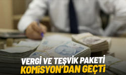 Vergi ve teşvik paketi Komisyon'dan geçti