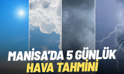 Manisa’da 5 günlük hava durumu: O gün gök gürültülü sağanak var