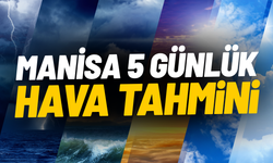 Manisa 5 günlük hava tahmini: Gök gürültülü sağanak yolda