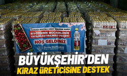 Büyükşehir’den kiraz üreticisine destek
