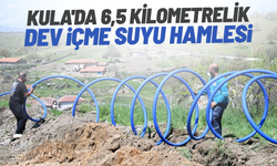 Kula'da 6,5 kilometrelik içme suyu hamlesi