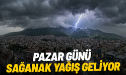 Pazar günü sağanak yağış geliyor