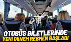 Otobüs biletlerinde yeni dönem resmen başladı