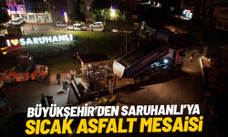 Büyükşehir’den Saruhanlı’ya sıcak asfalt mesaisi