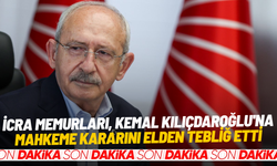 İcra memurları, Kemal Kılıçdaroğlu'na mahkeme kararını elden tebliğ etti