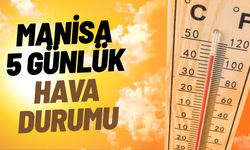 Manisa’da 5 günlük hava durumu