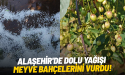 Alaşehir'de dolu yağışı etkili oldu