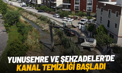 Yunusemre ve Şehzadeler'de kanal temizliği başladı