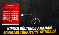 Kırmızı bültenle aranan 90 firari Türkiye’ye getirildi