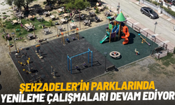 Şehzadeler’in parklarında yenileme çalışmaları devam ediyor