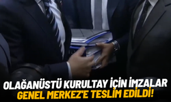 CHP'de olağanüstü kurultay için imzalar Genel Merkez'e teslim edildi