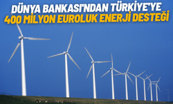 Dünya Bankası'ndan Türkiye'ye 400 milyon euroluk enerji desteği