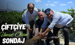 Kuruyan kuyulara çözüm: Sarıgöl'de çiftçiye can suyu olacak sondaj açıldı