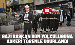 Gazi başkan son yolculuğuna askeri törenle uğurlandı