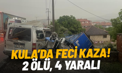 Kula'da zincirleme kaza; 2 ölü, 4 yaralı