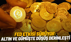 Fed etkisi sürüyor: Altın ve gümüşte düşüş derinleşti