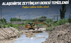 Alaşehir'de Zeytinçayı Deresi temizlendi, taşkın riskine önlem alındı