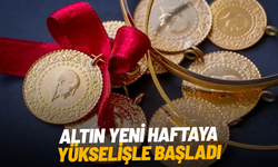 Altın yeni haftaya yükselişle başladı