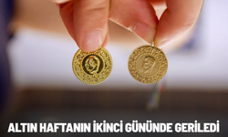 Altın haftanın ikinci gününde geriledi