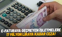 E-faturaya geçmeyen işletmelere 17 milyon liraya kadar ceza