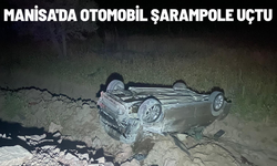 Manisa'da otomobil şarampole uçtu: 2 yaralı