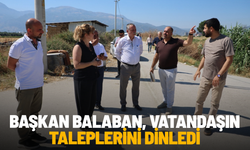 Başkan Balaban, vatandaşın taleplerini dinledi