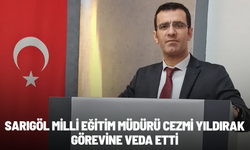 Sarıgöl Milli Eğitim Müdürü Cezmi Yıldırak görevine veda etti
