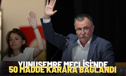 Yunusemre Meclisi'nde 50 madde karara bağlandı