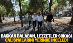 Başkan Balaban, Lezzetler Sokağı çalışmalarını yerinde inceledi