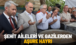 Şehit aileleri ve gazilerden aşure hayrı