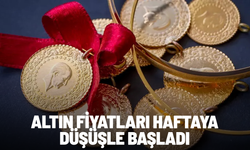 Altın fiyatları haftaya düşüşle başladı