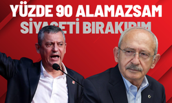 Özgür Özel: Yüzde 90 alamazsam siyaseti bırakırım