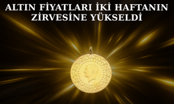 Altın fiyatları iki haftanın zirvesine yükseldi