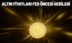 Altın fiyatları Fed öncesi geriledi