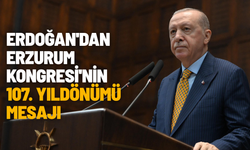 Cumhurbaşkanı Erdoğan'dan Erzurum Kongresi'nin 107. yıldönümü mesajı