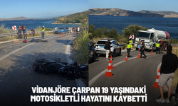 Vidanjöre çarpan 19 yaşındaki motosikletli hayatını kaybetti
