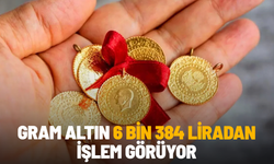 Gram altın 6 bin 384 liradan işlem görüyor