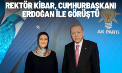 Rektör Kibar, Cumhurbaşkanı Erdoğan ile görüştü